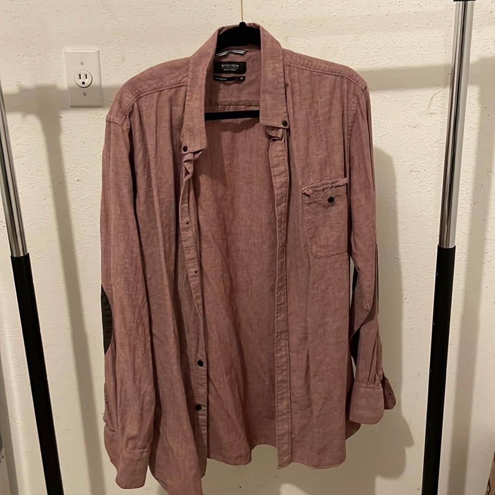 Elbow Patched Button Up Shirt